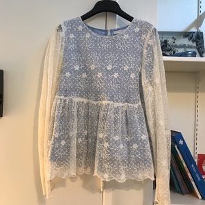 Puffy snow flake Zara shirt